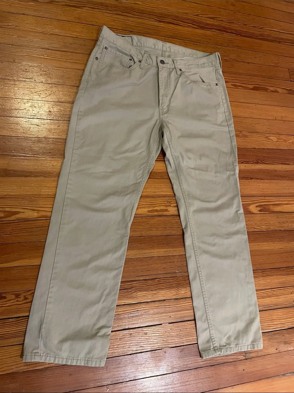 Levi's Men's Light Khaki Straight Jeans